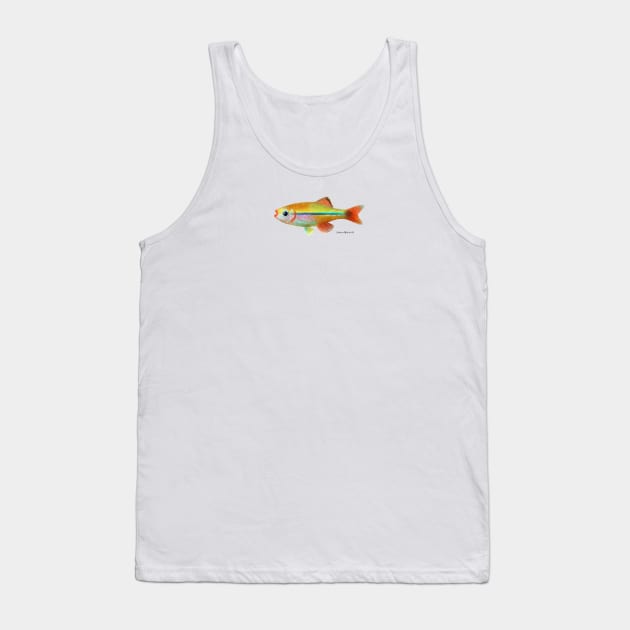 White Cloud Minnows Fish Tank Top by julianamotzko